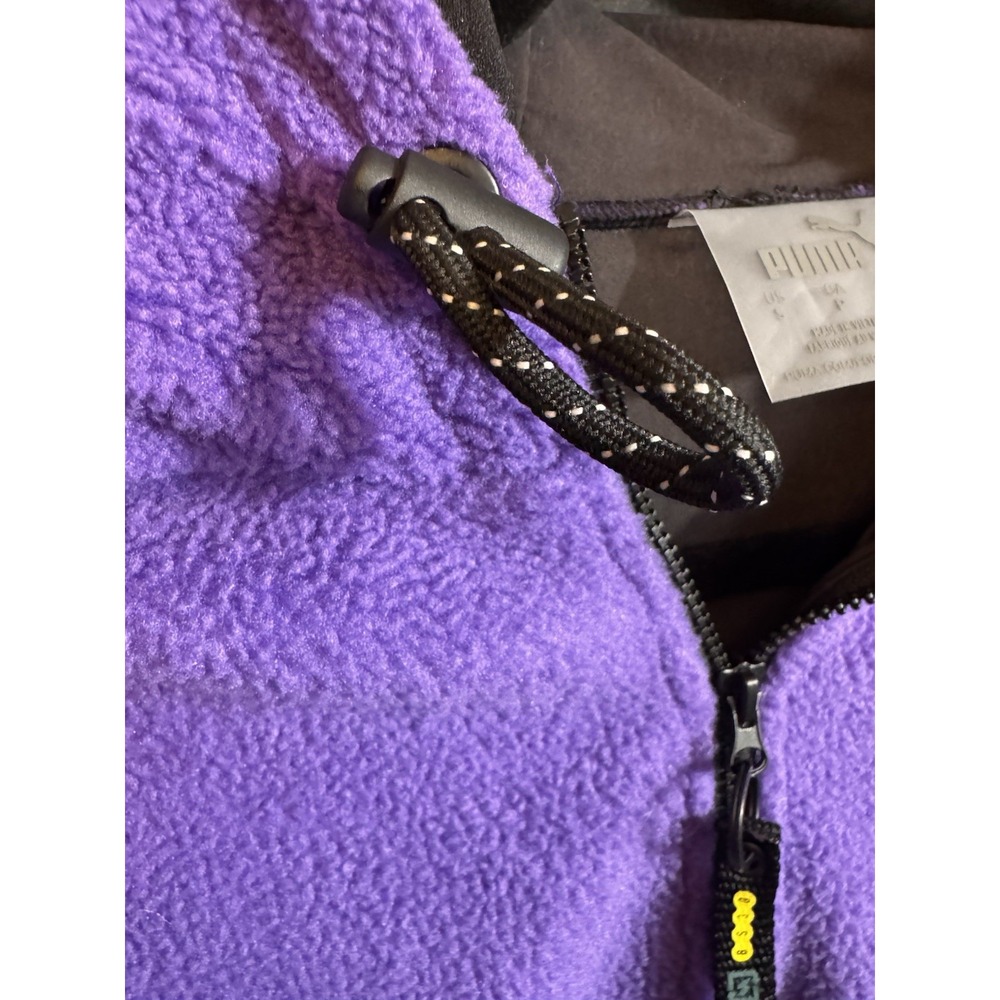 Puma Palace Palaska Fleece 1/4 Zip Jacket Purple Size SMALL - Picture 13 of 13